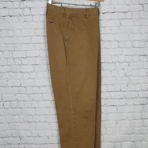 Polo Tan Chinos Flat Front 36 x 30